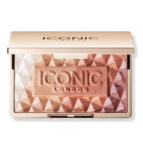ICONIC London Luscious Glow Baked Face Highlighter Palette 🌟NEW IN BOX - Picture 1 of 3